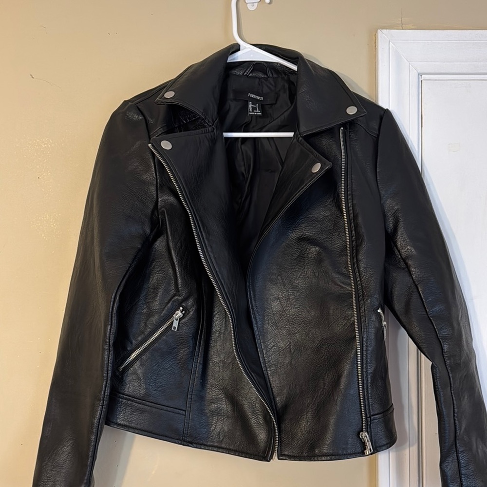H&M Women's Black Leather Jacket